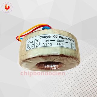 Bộ đổi nguồn điện gắn trong 220v sang 100v công suất thực 100w có cầu chì bảo vệ