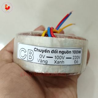 Bộ đổi nguồn điện gắn trong 220v sang 100v công suất thực 100w có cầu chì bảo vệ