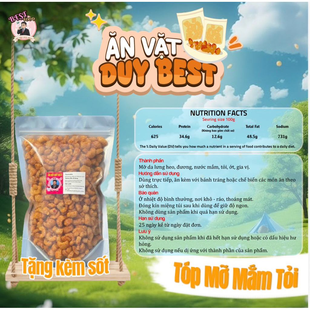 (ĐỘC QUYỀN TÓP MỠ) Rim Mắm Tỏi Duy Best Loại Nhất ( Tặng Kèm Sốt Ăn Vặt)