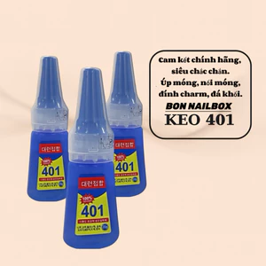 KEO 401 CHÍNH HÃNG, GẮN NAIL BOX, CHARM ĐÁ SIÊU CHẮC