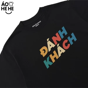 Áo Thun In Chữ Hài Hước Đánh Khách Câu Nói Văn Phòng Công Sở Form Rộng Cotton 230gsm In Theo Yêu Cầu