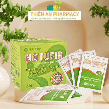 NATUFIB - Giảm Táo Bón, Bổ Sung Chất Xơ Hòa Tan Và Vitamin Giúp Nhuận Tràng Tăng Lợi Khuẩn - Hộp 20 Gói