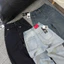 YURI JEANS - Quần Jeans Nữ Ống Suông Túi Xéo Phối Nắp Túi Đồng Hồ Màu Xanh Đậm & Xanh Nhạt Chất Liệu Jean Mềm Mại (MÃ18)