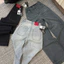 YURI JEANS - Quần Jeans Nữ Ống Suông Túi Xéo Phối Nắp Túi Đồng Hồ Màu Xanh Đậm & Xanh Nhạt Chất Liệu Jean Mềm Mại (MÃ18)