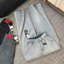 YURI JEANS - Quần Jeans Nữ Ống Suông Túi Xéo Phối Nắp Túi Đồng Hồ Màu Xanh Đậm & Xanh Nhạt Chất Liệu Jean Mềm Mại (MÃ18)