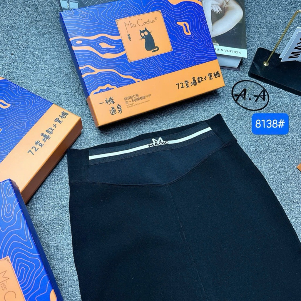 Quần Legging Mèo Lót Nỉ Mã 8138# .Vải Mịn