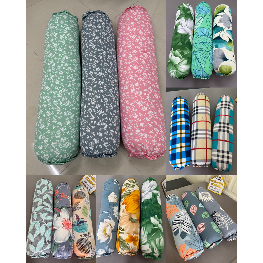COMBO 3 CÁI VỎ GỐI ÔM KHÓA KÉO BÍT ĐẦU vải thun lạnh , nhiều mẫu , chọn theo yêu cầu, chất vải co giãn đàn hồi