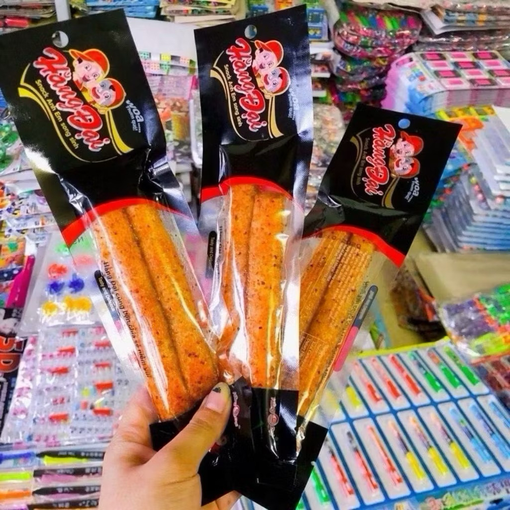 Snack Anh em Song Sinh Hằng Đại Thơm Ngon, Snack Đồ Ăn Vặt Tuổi Thơ ( Bịch 30 Gói )