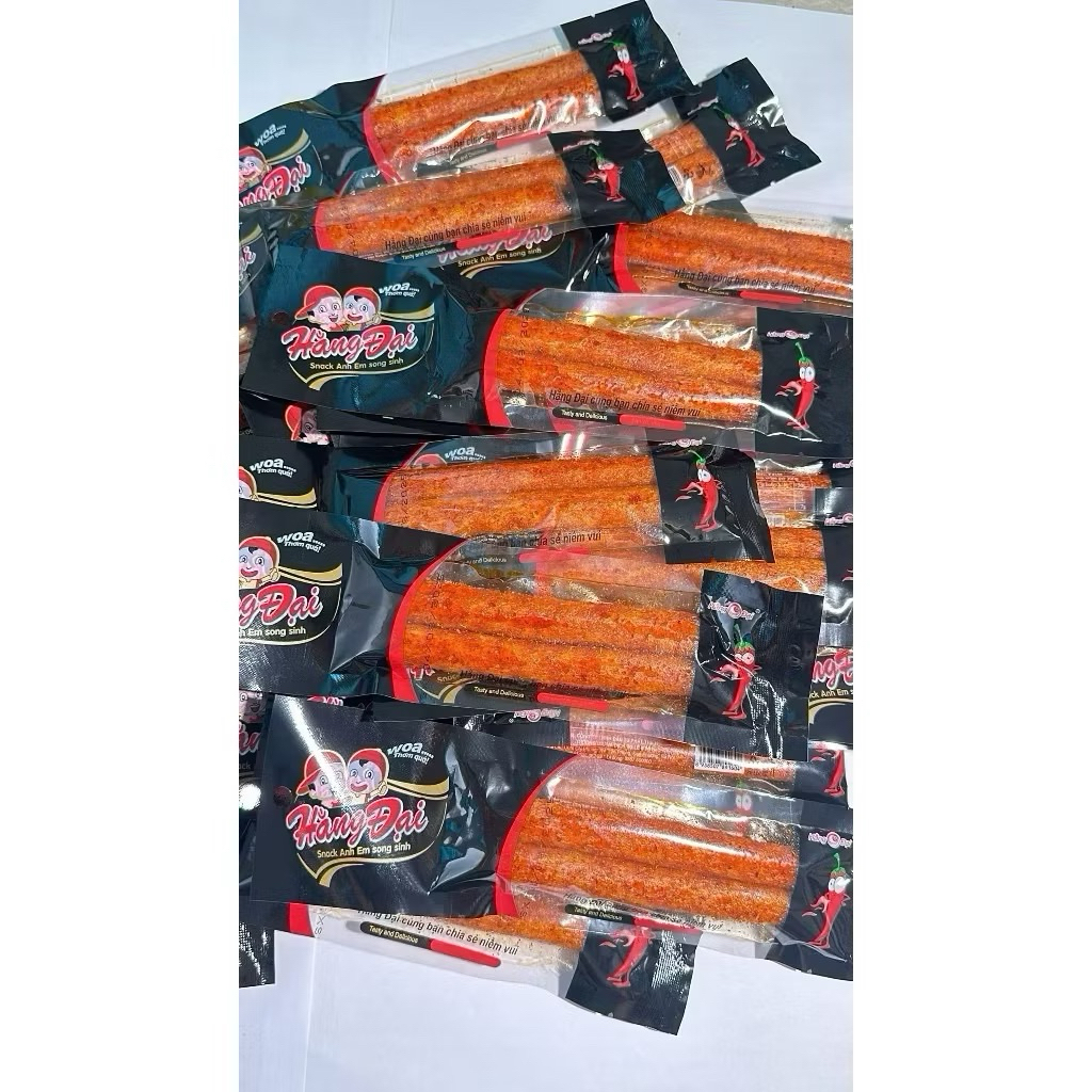 Snack Anh em Song Sinh Hằng Đại Thơm Ngon, Snack Đồ Ăn Vặt Tuổi Thơ ( Bịch 30 Gói )