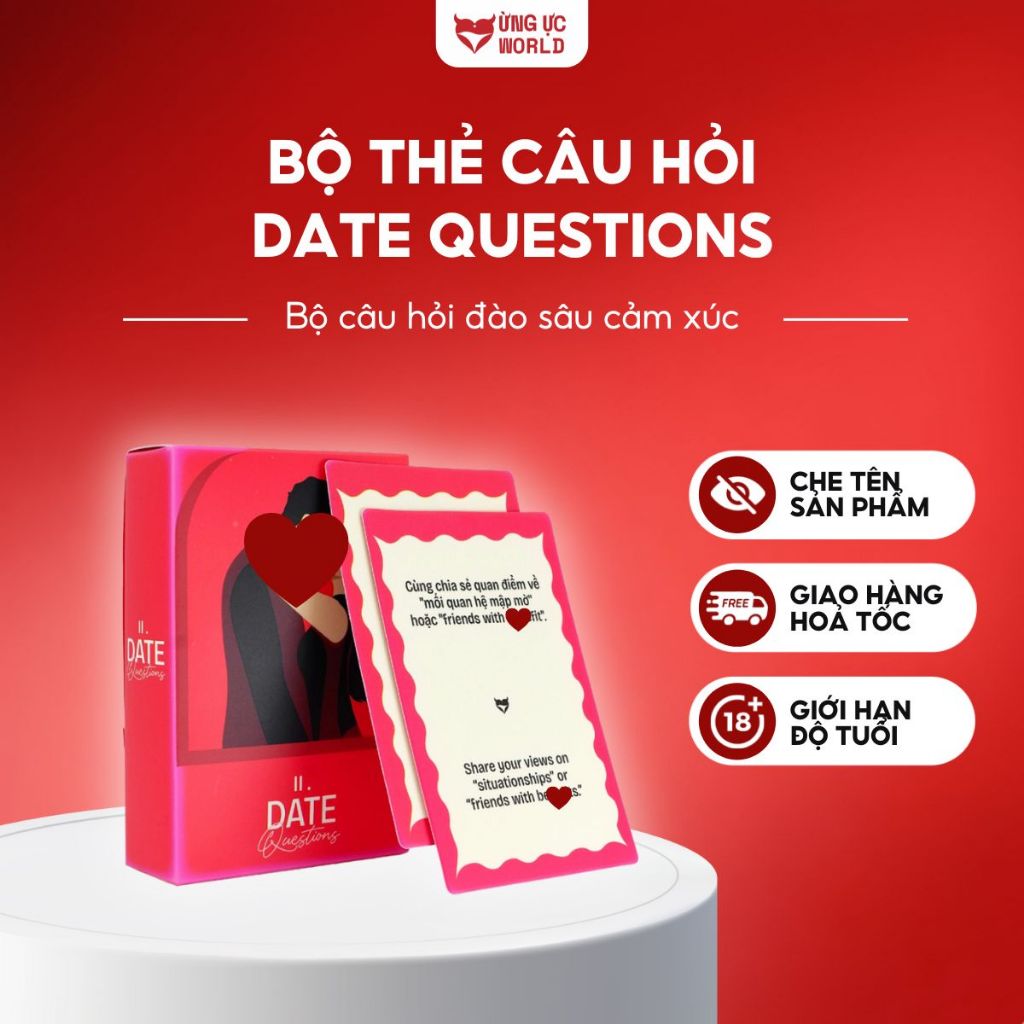 Set thẻ bài tình yêu All About Dating by Ừng Ực - Hành trình cho cặp đôi để biết bạn là ai khi yêu