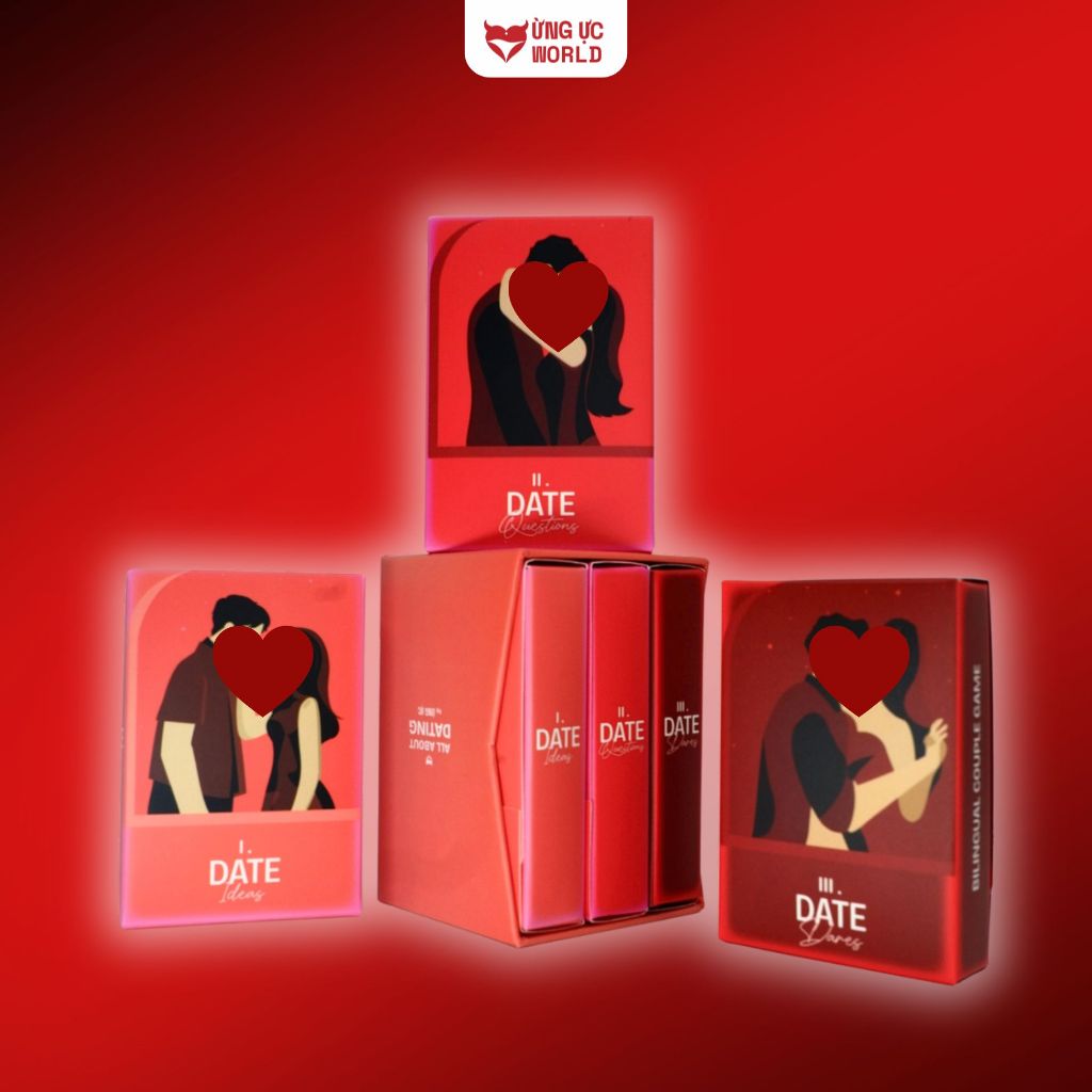 Set thẻ bài tình yêu All About Dating by Ừng Ực - Hành trình cho cặp đôi để biết bạn là ai khi yêu