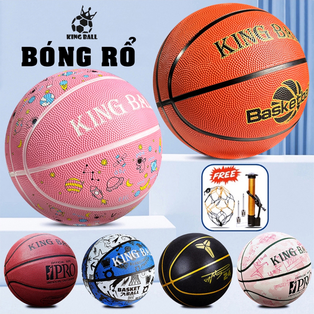 Bóng Rổ Size Số 5 6 7 Chính Hãng King Ball Banh Bóng Rổ Da Cao Su Trẻ ...