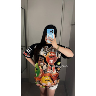 [ẢNH CHÍNH CHỦ] Áo Phông Chocolate M&M Version 2 In Hình 2 Mặt