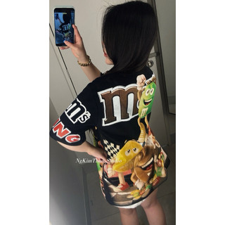 [ẢNH CHÍNH CHỦ] Áo Phông Chocolate M&M Version 2 In Hình 2 Mặt