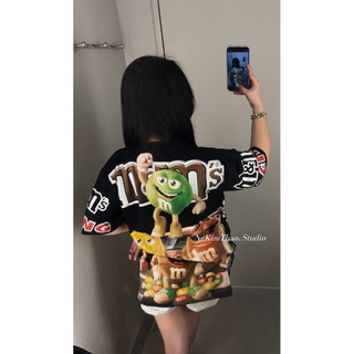 [ẢNH CHÍNH CHỦ] Áo Phông Chocolate M&M Version 2 In Hình 2 Mặt