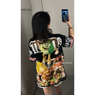 [ẢNH CHÍNH CHỦ] Áo Phông Chocolate M&M Version 2 In Hình 2 Mặt