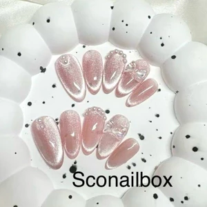 S26 NAIL BOX MẮT MÈO KIM CƯƠNG HỒNG SCONAIL BOX