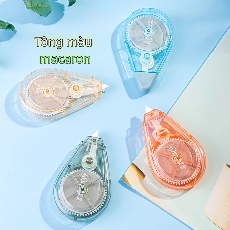 Bút Xóa Băng Deli 20m/40m – Xóa Sạch, Khô Nhanh