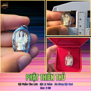 MẶT DÂY CHUYỀN THIÊN THỦ BẠC 925 – NHỎ GỌN 2CM, TINH TẾ TỪNG CHI TIẾT