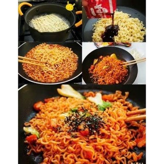 Lốc 5 gói Mì khô cay Samyang vị truyền thống/tảo biển trộn cơm hàn quốc (140gr/gói)