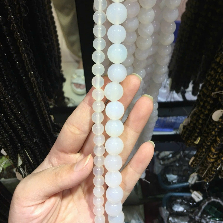 Chuỗi Hạt Thạch Anh Xâu Vòng Tay nhiều màu - Đá Mã Não Làm Vòng Cổ các loại - Kích thước hạt 8 mm