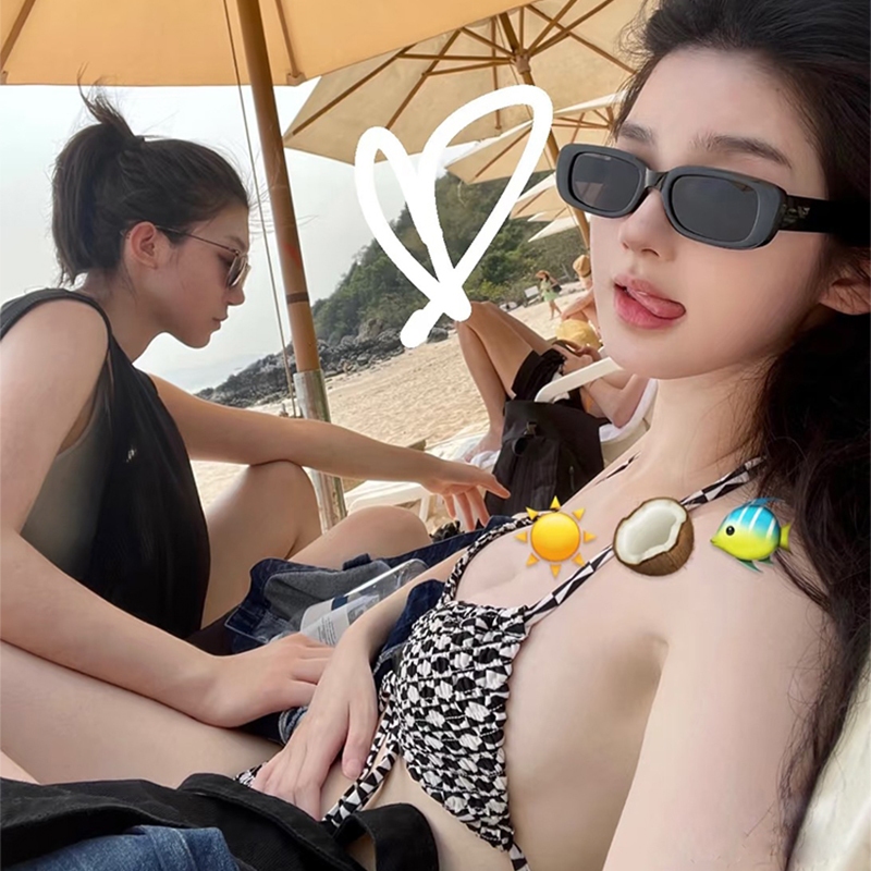 [Sẵn -HỎA TỐC HN] 2Soonsumff Bikini 2 mảnh họa tiết caro buộc dây sexy cá tính bộ đồ bơi cao cấp cho nữ