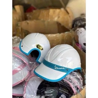 Mũ bảo hiểm Lưỡi Trai Đai Da Đen nhám cho nam nữ,nón bảo hiểm thời trang nửa đầu có khoét sau buộc tóc cho nữ