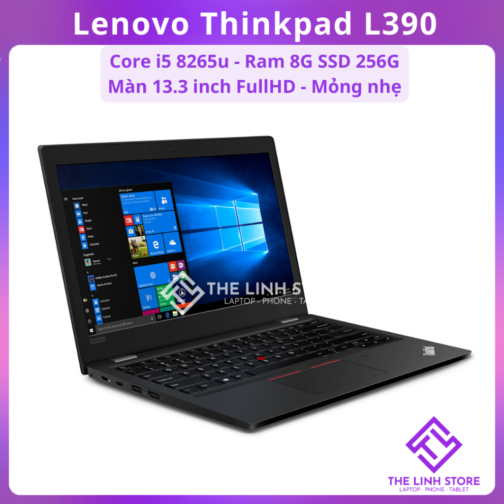 Laptop Lenovo Thinkpad L390 màn 13.3 FullHD - Core i5 8265u 8G
