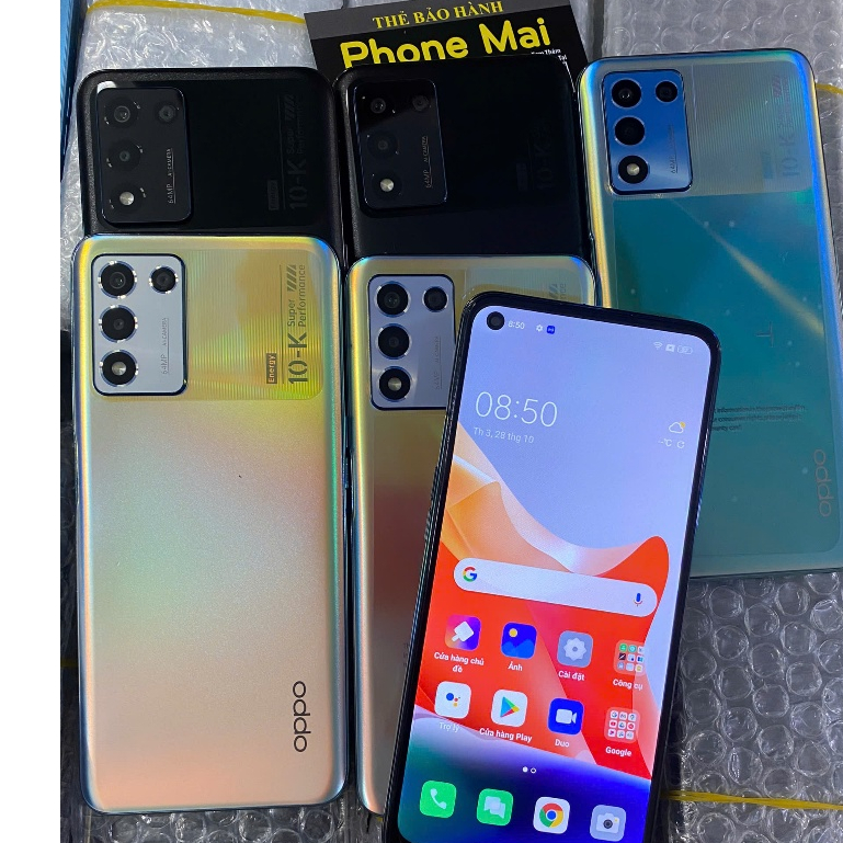 Điện thoại OPPO K10 Vitality Edition 5G Ram 8G/256GB với màn hình 120Hz, Snapdragon 778G, 3 camera 64MP