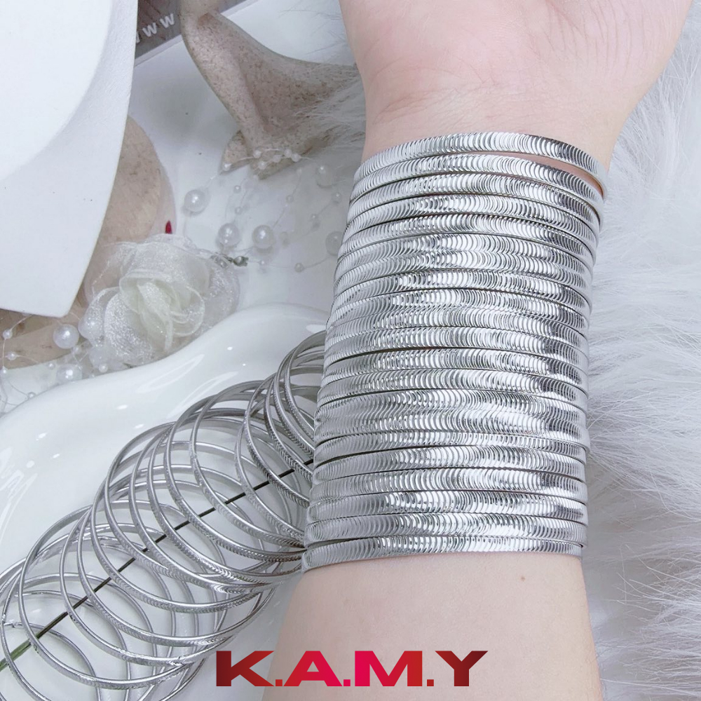 Ximen mắt mèo 4li vảy xếp li cực đẹp mạ vàng lấp lánh - Bộ 7 chiếc