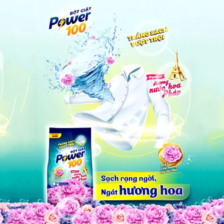 Bột giặt Power100 hương nước hoa Pháp - 2.6kg