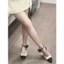 Sandal bệt búp bê dạ quai hoa hồng