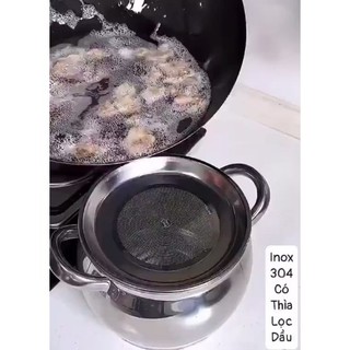 Hũ Đựng Mỡ Inox Kèm Lưới Lọc Size 1L, 3L Âu Lọc Dầu Mỡ, Bình Lọc Dầu, Vừa Đựng Dầu Vừa Nấu Ăn, Tiện Lợi