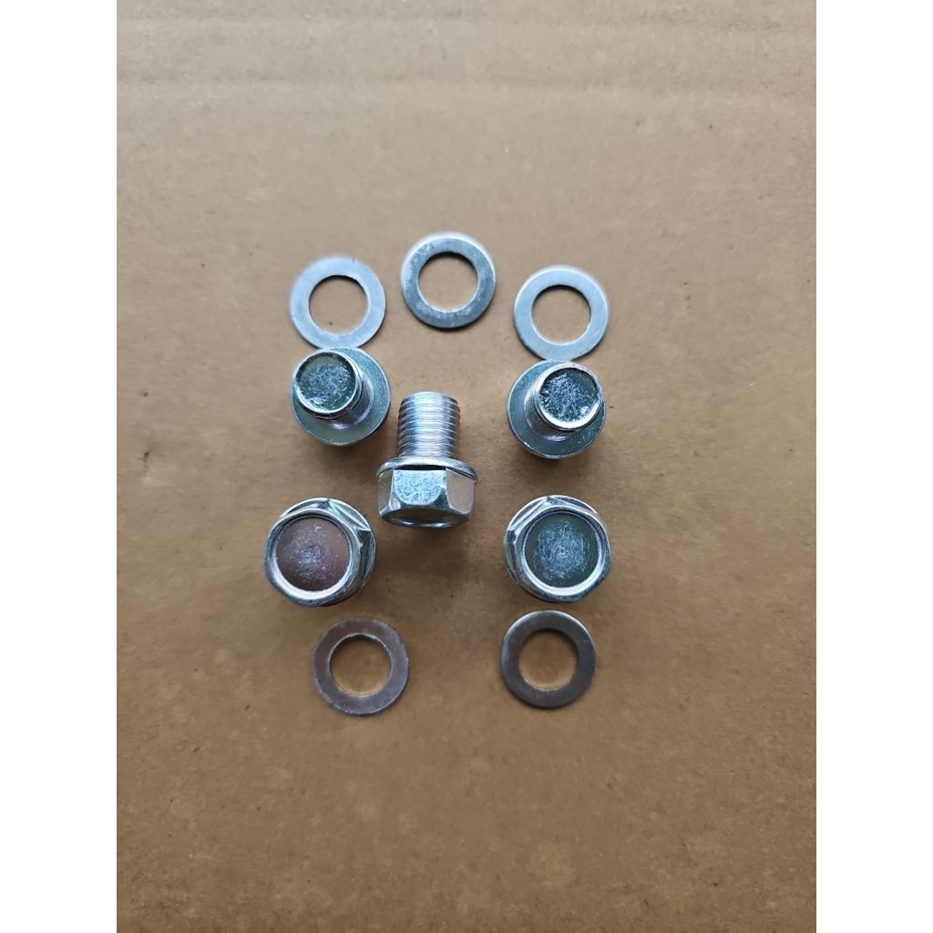 ốc dốn dầu ốc xả nhớt 13ly kèm long đen nhôm phụ tùng phụ kiện cho xe máy chất lượng