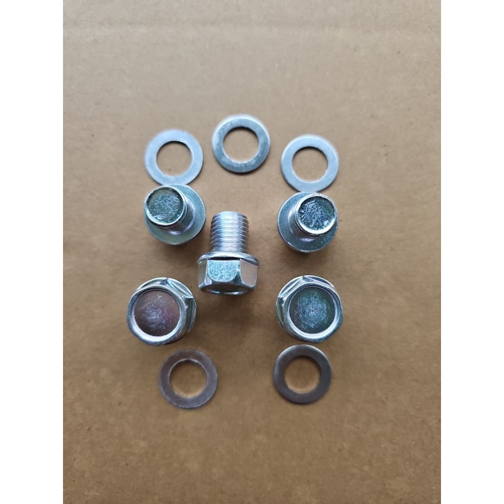 ốc dốn dầu ốc xả nhớt 13ly kèm long đen nhôm phụ tùng phụ kiện cho xe máy chất lượng