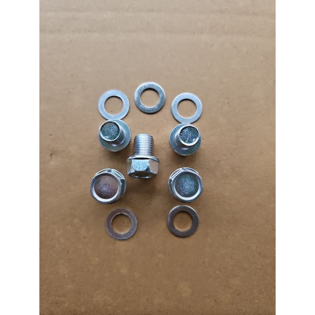 ốc dốn dầu ốc xả nhớt 13ly kèm long đen nhôm phụ tùng phụ kiện cho xe máy chất lượng