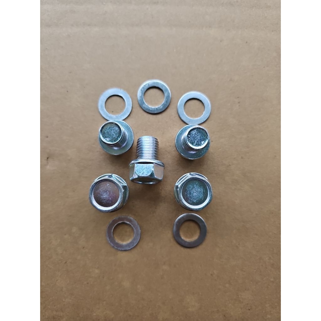 ốc dốn dầu ốc xả nhớt 13ly kèm long đen nhôm phụ tùng phụ kiện cho xe máy chất lượng