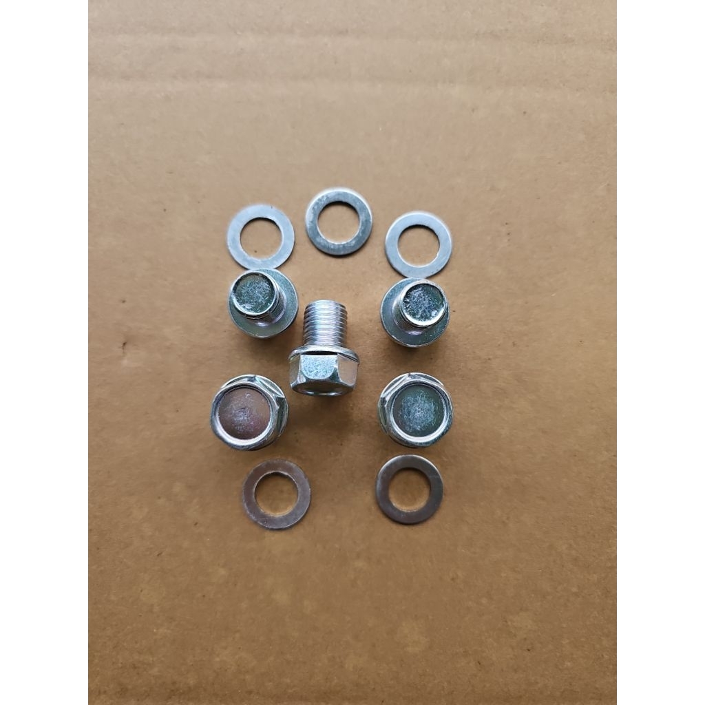 ốc dốn dầu ốc xả nhớt 13ly kèm long đen nhôm phụ tùng phụ kiện cho xe máy chất lượng