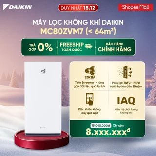 Máy lọc không khí Daikin MC80ZVM7 - Điều khiển app - Twin Streamer