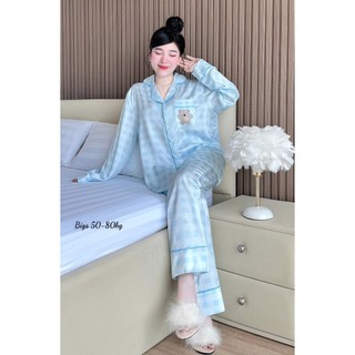 Đồ bộ bigsize từ 50-80kg tay dài quần dài mẫu dễ thương