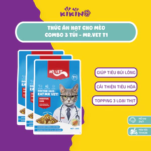 Hạt Cho Mèo Mr.Vet T1/ T2/ T3/ T4/G1 - Hạt Holistic Cao Cấp, Hỗ Trợ Tiêu Hóa