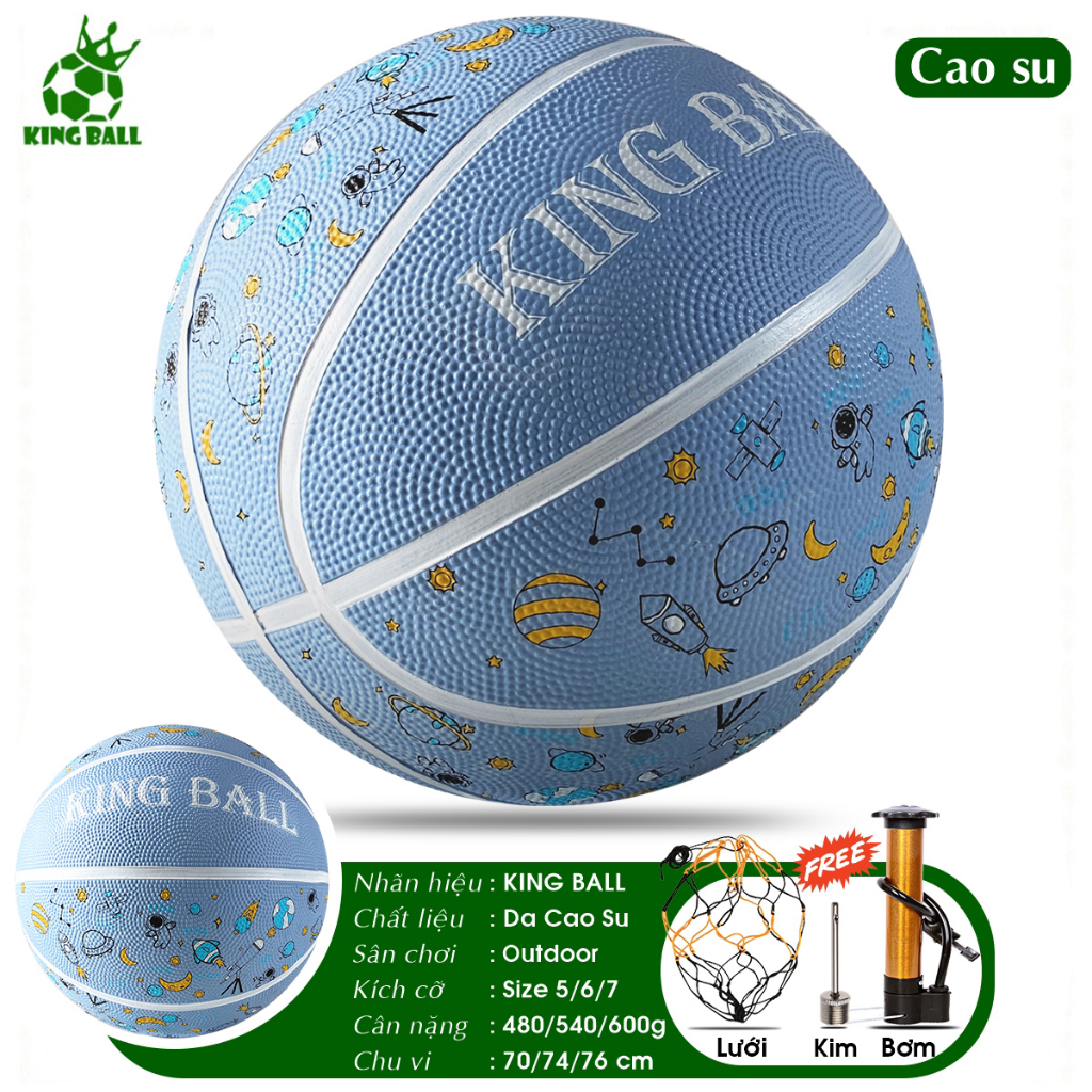 Bóng Rổ Size Số 5 6 7 Banh Bóng Rổ King Ball Chính Hãng Trẻ Em Nam Nữ ...