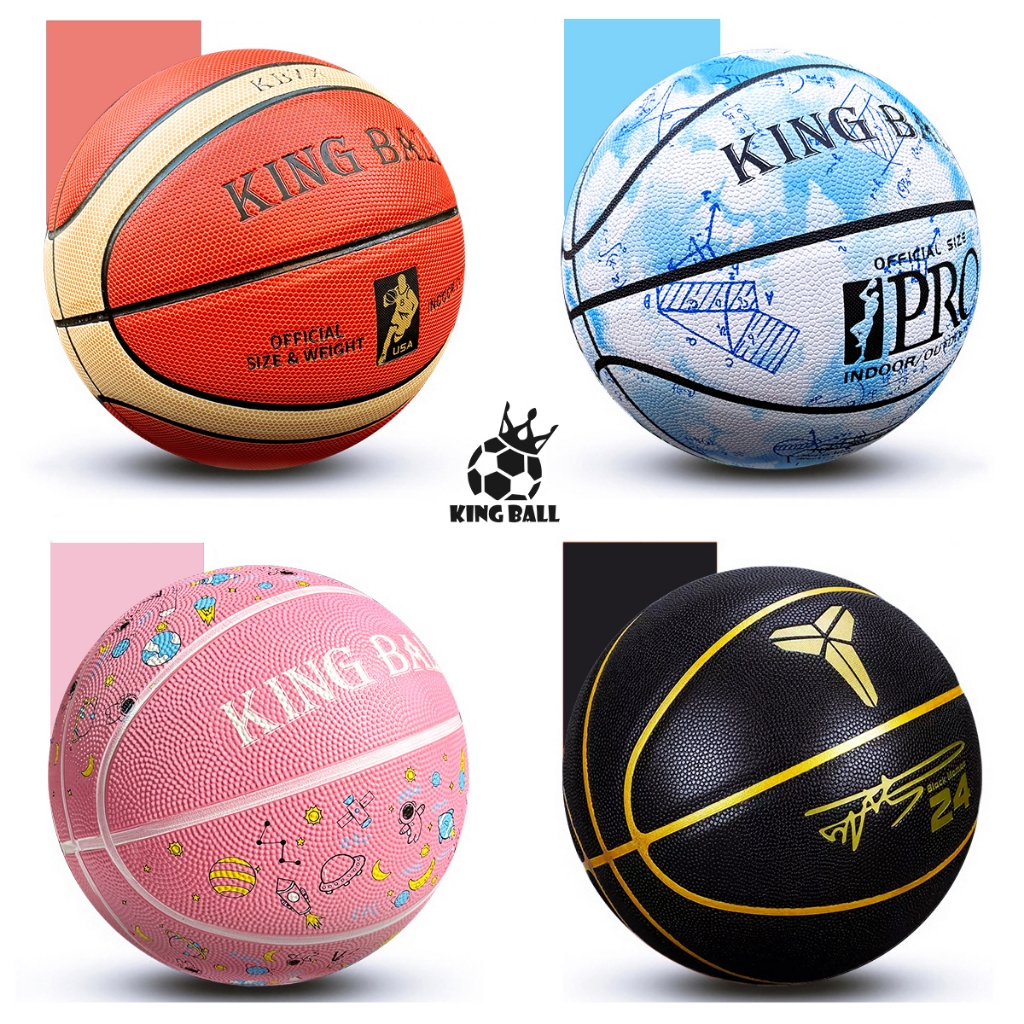 Bóng Rổ King Ball Size Số 5 6 7 Banh Bóng Rổ Da Cao Su Trẻ Em Nam Nữ ...