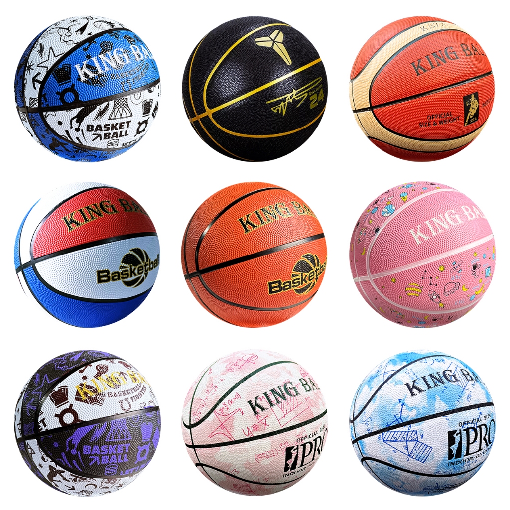 Bóng Rổ King Ball Chính Hãng Size Số 5 6 7 Banh Bóng Rổ Da Cao Su Trẻ ...