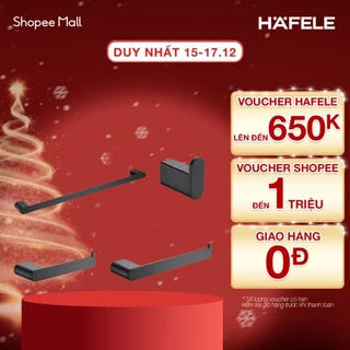 Bộ phụ kiện phòng tắm Hafele - 499.98.350 màu đen