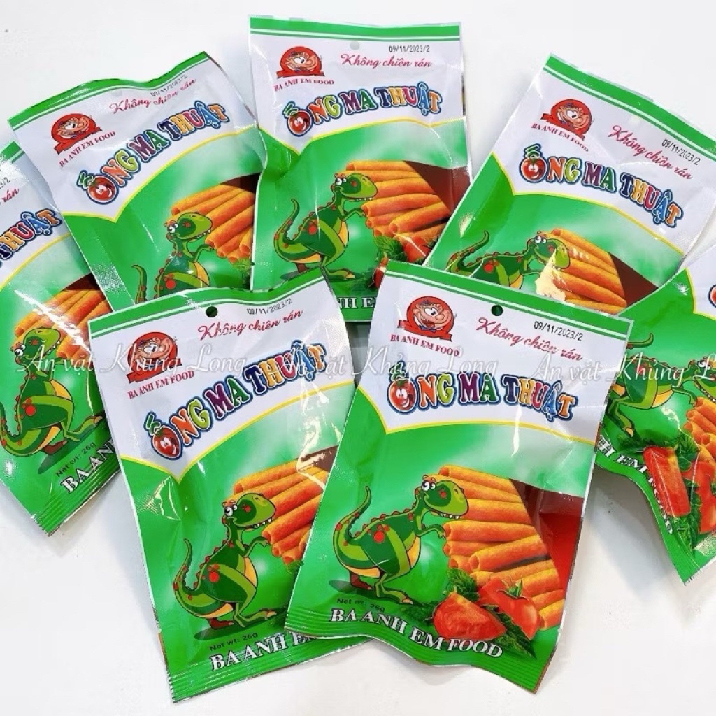 Snack ống ma thuật giòn ngon
