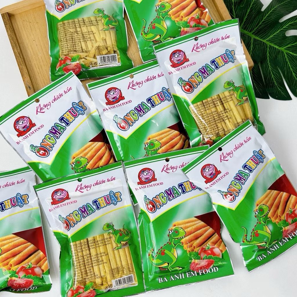 Snack ống ma thuật giòn ngon