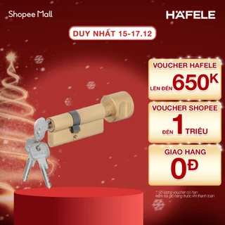 Ruột Khóa Hafele 1 Đầu Chìa, 1 Đầu Vặn 65mm/ 71mm