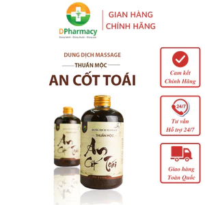 Rượu Xoa Bóp Xương Khớp Thuần Mộc An Cốt Toái, Hỗ Trợ Giảm Nhanh Đau Nhức Xương Khớp, Chai 500ml