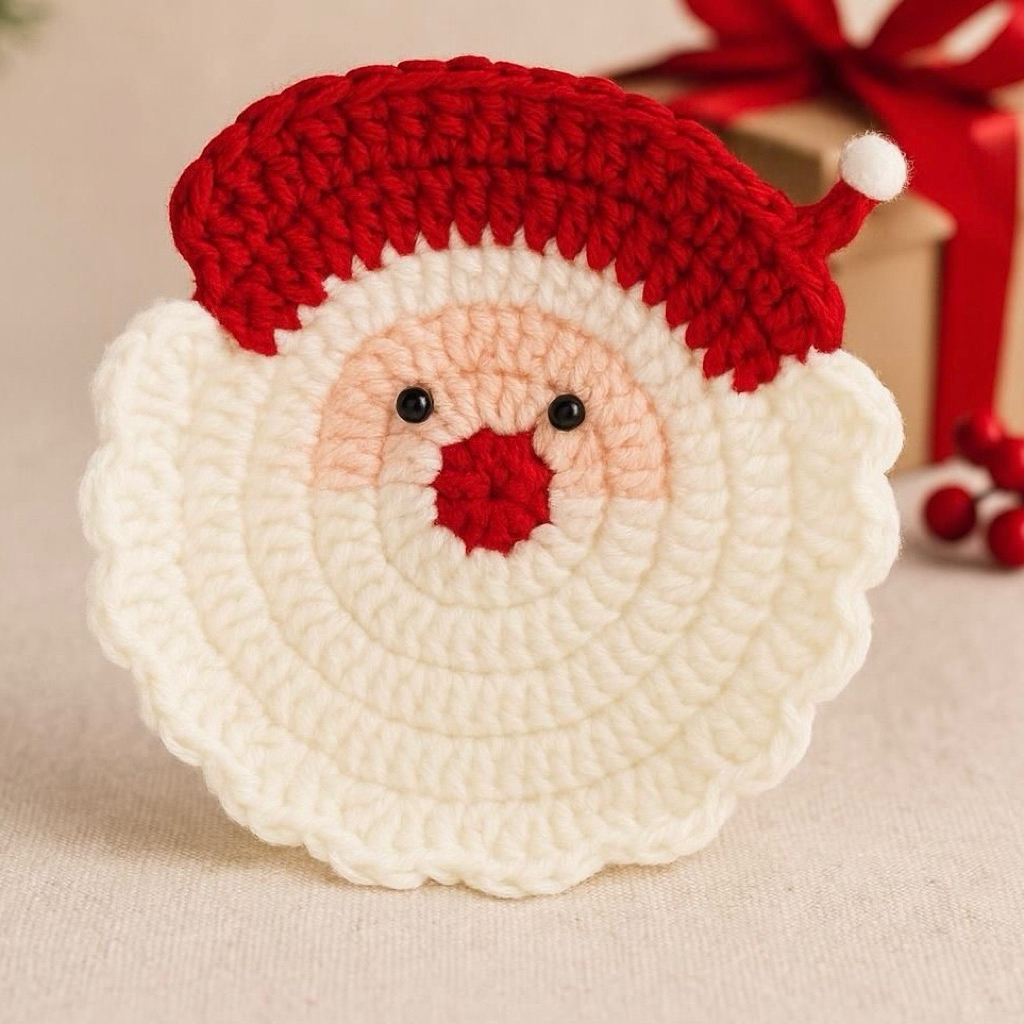 Lót Ly Len Noel Giáng Sinh Bông Tuyết Santa Tổng Hợp Dễ Thương Handmade Quà Tặng Dễ Thương Độc Đáo